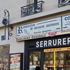 S is for Serrurerie - a locksmith's shop