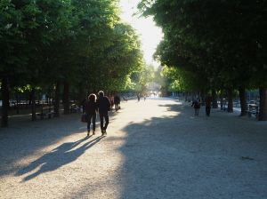 Late April - evening shadows in the Jardin du Luxembourg