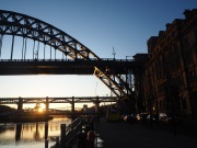 Bridging the Tyne in Newcastle - November 2019